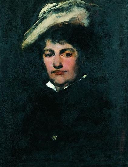 Portrait of Mrs. Mihaly Munkacsy, Mihaly Munkacsy